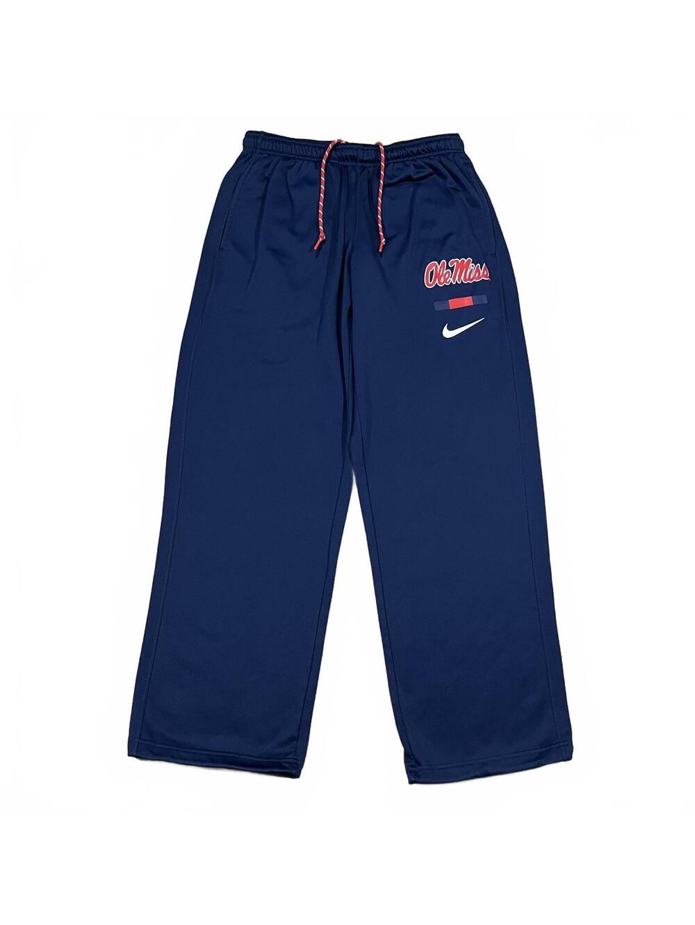 Ole Miss Nike Dri-fit Mens Blue Sweatpants Size Large